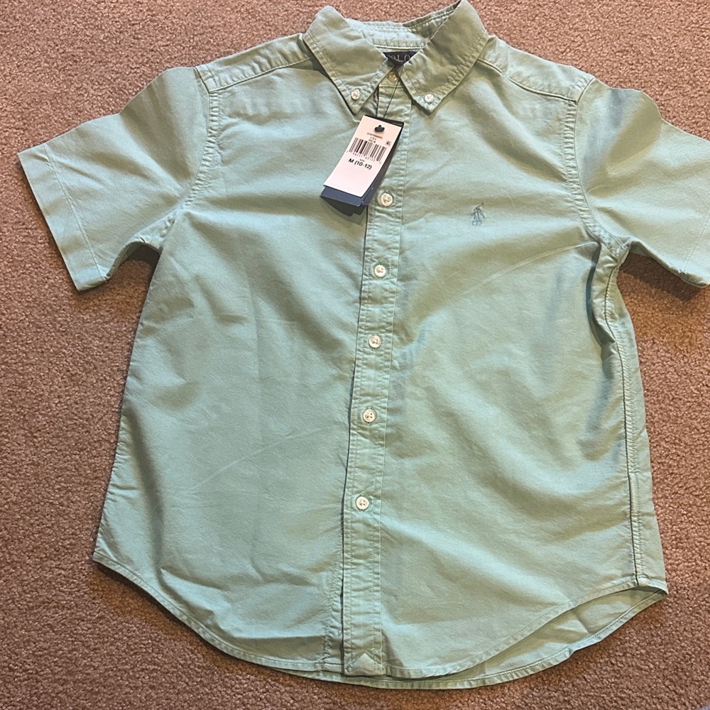 Polo Ralph Lauren Mint Green Kids Oxford Shirt